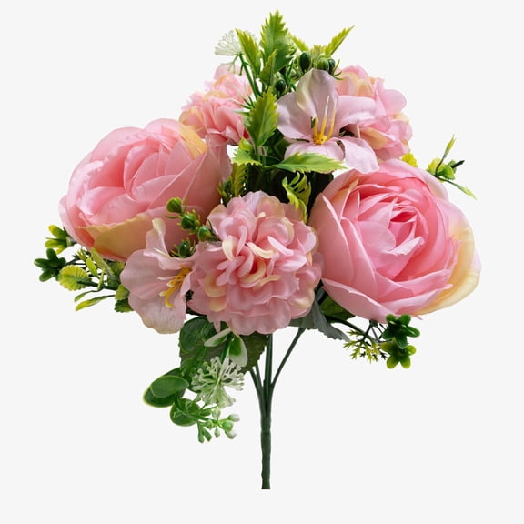 Dvumao Home Decor, Faux Rose Flower Summer Wedding Decoration Artificial Floral Arrangement Durables Non Fading Fake Flower Home Bathroom Office Desk Bookshelf Dec, Women Gifts