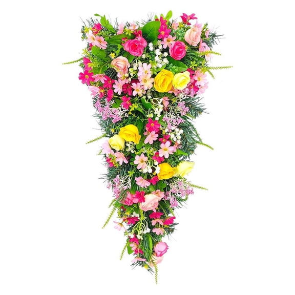 Dvumao Home Decor, Flower Garlands Door Decorations Hanging Decorations Forest Style Colorful Flower Garlands Window Displays Wedding Decorations Photography Props, Party Favors