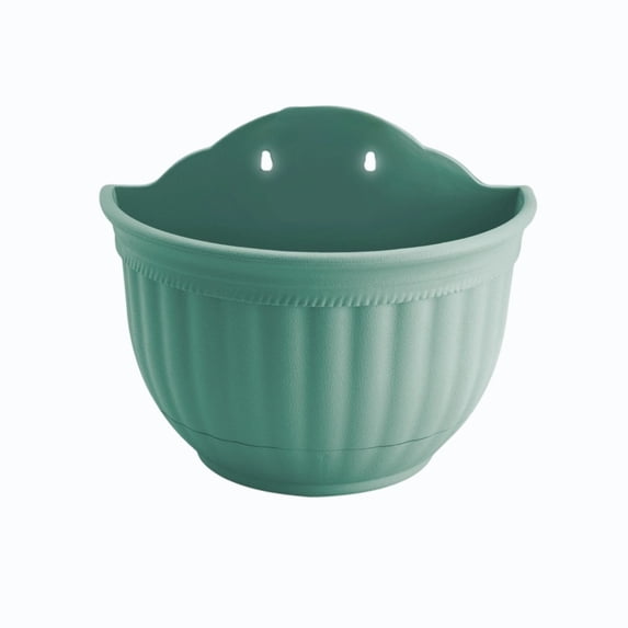 Dvumao Home Decor, Half Round Wall Mount Planter Plastic Hanging Pot For Indoor Outdoor Plants Breathable Durables Flower Pot For Home Balcony Garden Decor, Women Gifts