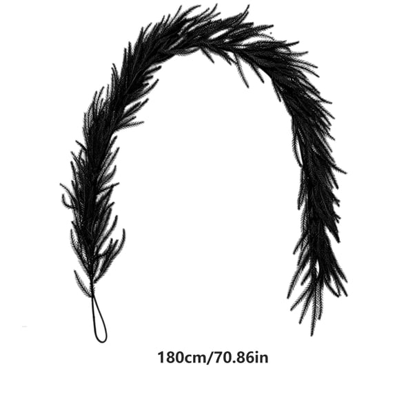 Dvumao Home Decor, The Halloween Party Atmospheres Is Decorated With Dark-colored Pines Needles And Vines Halloween Realistic Pines Needles Norfolk Pines Vines
