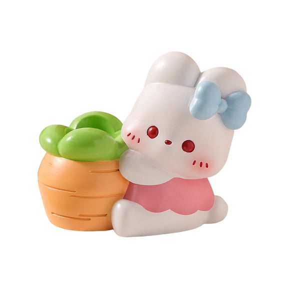 Dvumao Home Decor, Rabbits Pen Holders Resin Small Ornament Adult Study Office Desktop Decoration Gift Pen Rest Pen Stand, Man Gifts