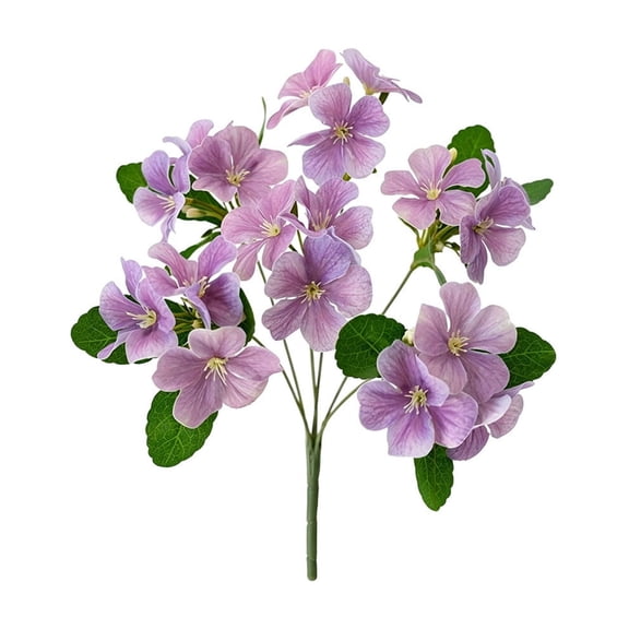 Dvumao Home Decor, Realistic 6-Stems 18-Blooms Mini Hydrangea Bouquet Versatile Faux Flowers For Home And Wedding Decor Photography Props And Ambiance Styling, Man Gifts