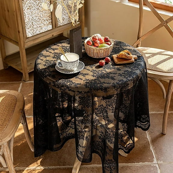 Dvumao Home Decor, Rustics Coffee Table Cloth Lace Decorative TV Cabinet Cover Cloth Cupboard Shoe Cabinet Cover Towel Mesh Tablecloths, Mom Gifts