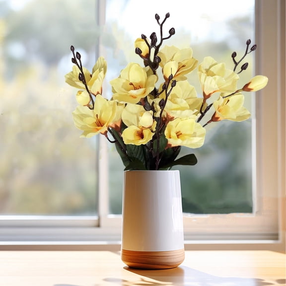 Dvumao Home Decor, Spring Artificial Flower Magnolias For Home Decoration, Man Gifts