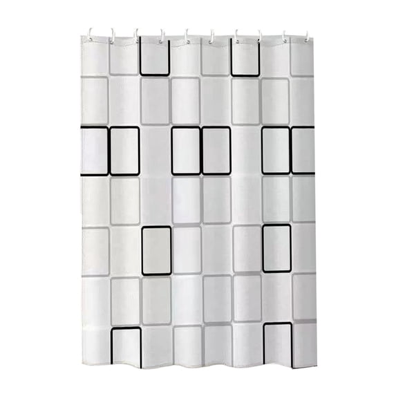 Dvumao Home Decor, Waterproof Shower Curtain Plastic Bathroom Curtain Quicks Dry With 6 Hooks Included For Shower Stall Bathtub Hotel And RV Use