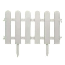 Dvumao Home Decor, White Plastic Garden Fence Picket Fence Edgings for Lawns Flowerbeds Plant Borders Decorative Yard, Man Gifts