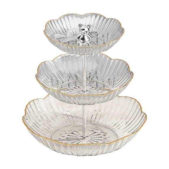 Dvumao Kitchen Accessories, 3 Tier Fruit Bowl For Kitchen Counter Fruit Caddy For Kitchen Countertop Tiered Fruit Basket
