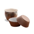 thumbnail image 1 of Dvumao Kitchen Organization Baking Cups, Brown, 100 Count, 1 of 5