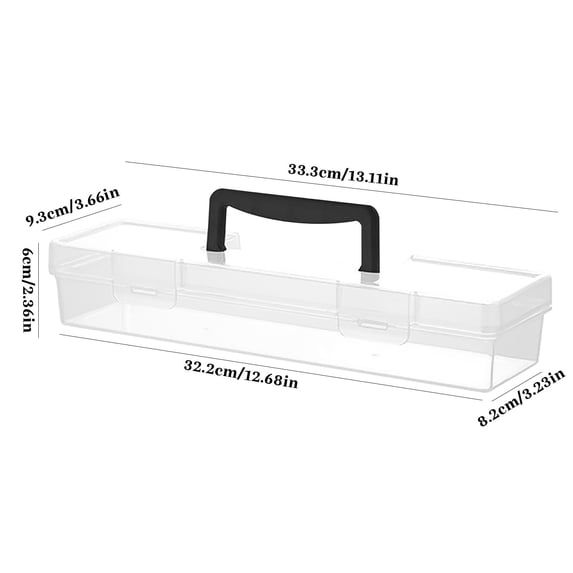 Dvumao Kitchen Accessories, Household Hardware Tool Box Transparent Long Portable Screw Accessories Storage Box Plastic Box, Women Gifts