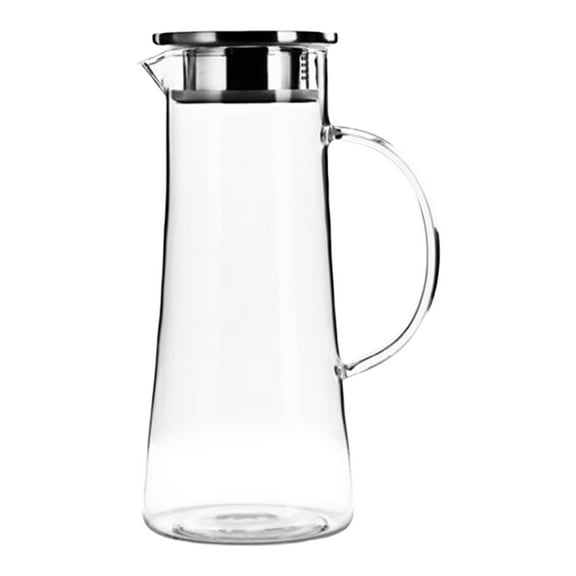 Dvumao Kitchen Accessories, Thick Glass Pitcher Summer Iced Tea Dispenser Explosion-Proof Beverage Container Lemon Infuser Water Bottle, Gift for Friend