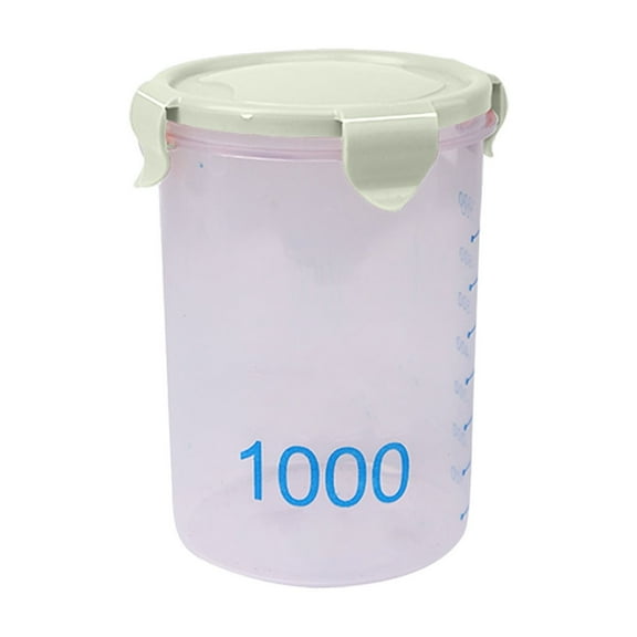 Dvumao Kitchen Organization, with Graduated Round Storage Jars Sealing Jars Plastic Kitchen with Lids Snack Jars Grains Storage Jars Storage Jars Yoghurt Cheese Cake Jars, Gift for Friend