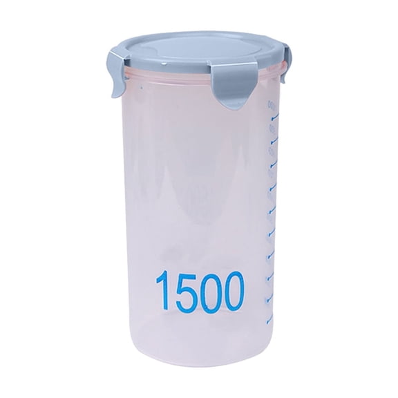 Dvumao Kitchen Storage, with Graduated Round Storage Jars Sealing Jars Plastic Kitchen with Lids Snack Jars Grains Storage Jars Storage Jars Yoghurt Cheese Cake Jars, Man Gifts