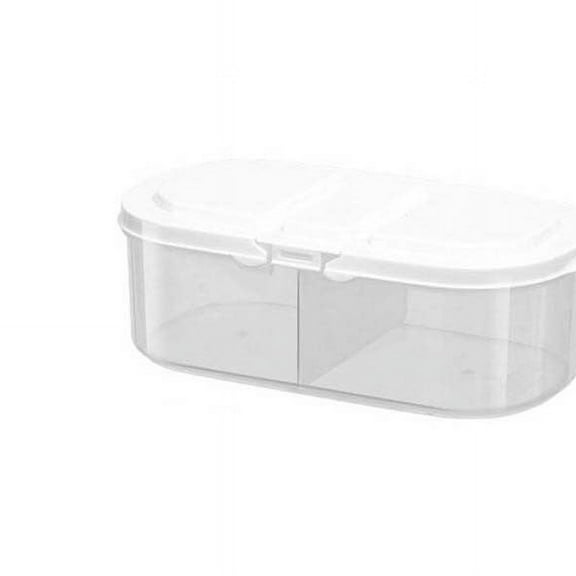 Dvumao Kitchen Storage, Storage Box Double Grids Kitchen Storage Box Sealing Food Preservation Fresh Pot Container Home Storage Boxes Refrigerator Tools Accessories, Birthday Gifts