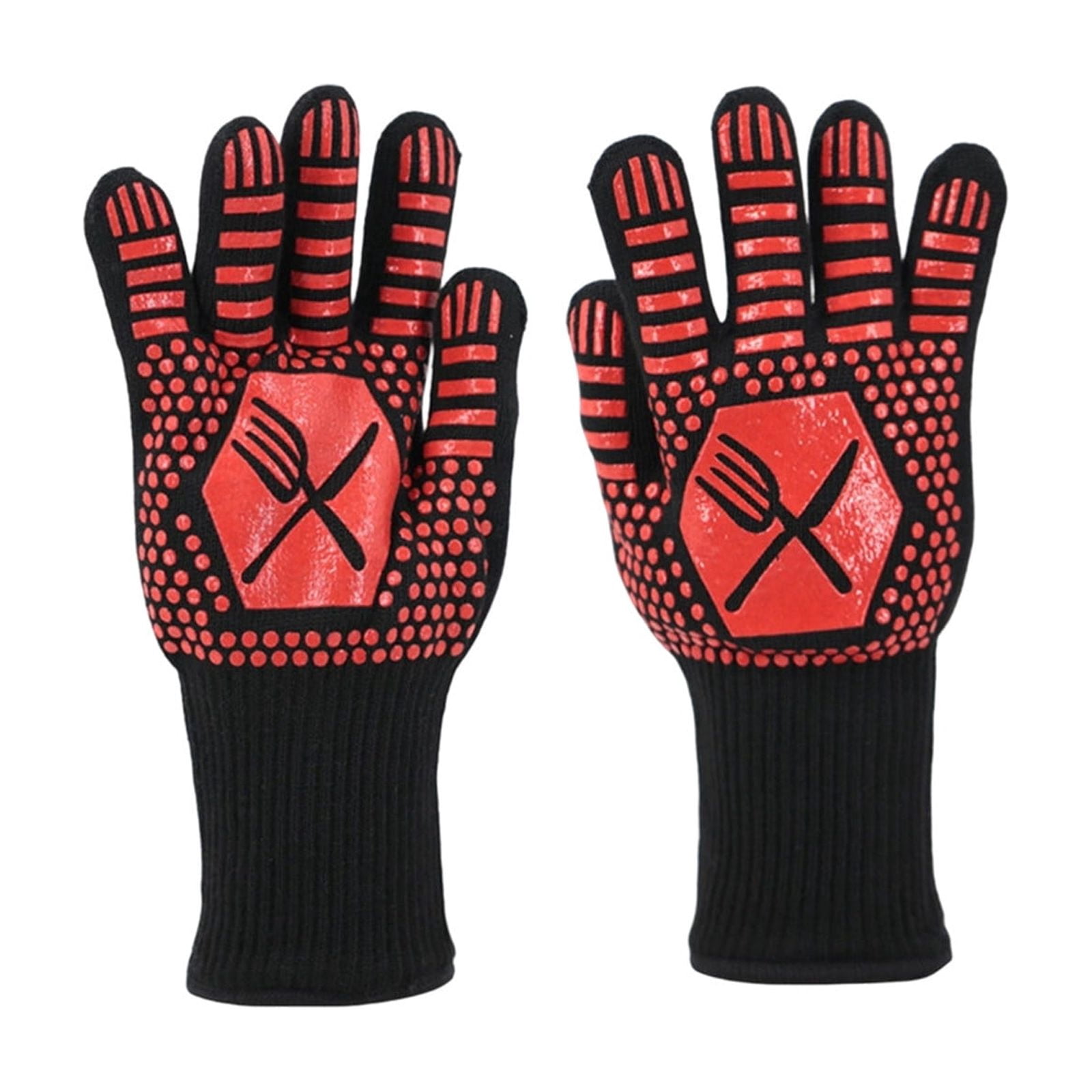 Dvumao Kitchen Utensils, A Pair Of Oven Mitts Heat-resistants Gloves ...