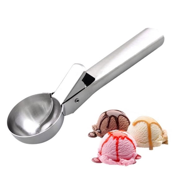 Dvumao Kitchen Utensils, Stainless Steel Ice Cream Spoon Multi-function Sco Oper Fruit Spoon, Gifts for Father