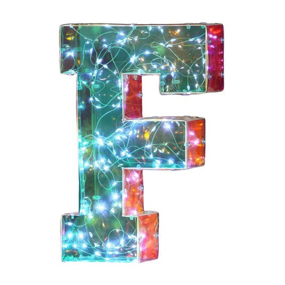 Dvumao LED Letter Light, Colorful Tabletop Night Light for Party Decor, LED Letter for Home and Event