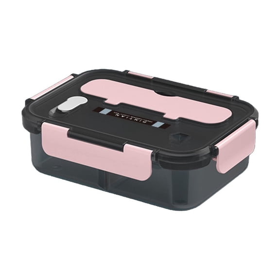 Dvumao 1000ml (34oz) Lunch Box – Leak-Resistant 4-Compartment Food Container for School, Office or Meal Prep, Microwave & Freezer Safe