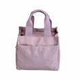 thumbnail image 1 of Dvumao Nylon Lunch Tote Bag Multi Pocket Portable Food Carrier Bag For Office Workers homes Daily Outdoor Use 3 Neutrals Colors Available, 1 of 6