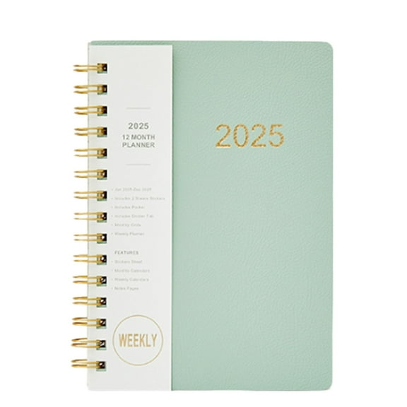 Dvumao Office Supplies, 2025 Calendar Notepad English Calendar A5 Calendar This Coil Book, Gift for Students