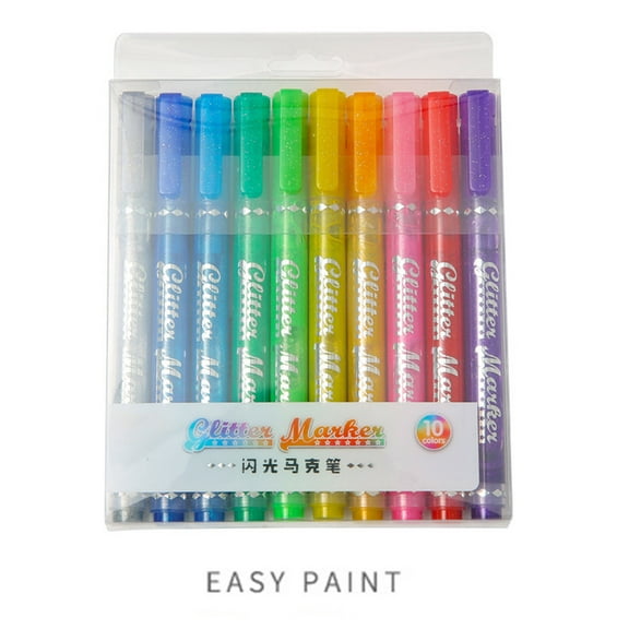 Dvumao Office Supplies, students Drawing Watercolor Pen Set 10 Colors Marker Washable Painting Pen 5ml, Teens Gifts