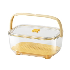 Dvumao Organizers and Storage, 3200ml Portable Fresh-keeping Box Large Capacity Refrigerator Refrigerated Food Fruit Sealed Box Outdoor Picnic Spring Outing Portable Lunch Box, Mom Gifts