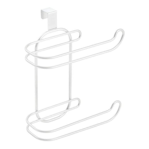 Dvumao Organizers and Storage, Kitchen Storage Roll Paper Rack Hanging Door Towel Rack Drawer Hanging Back Bathroom Double-layer Paper Rack, Mom Gifts