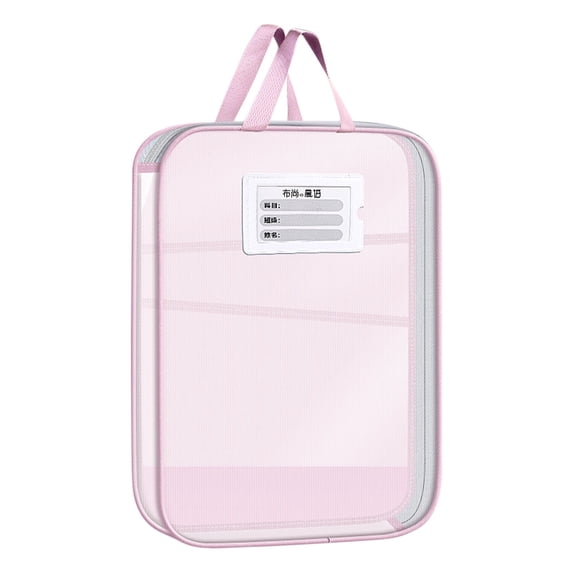 Dvumao Organizers and Storage, L-shaped Subject Bag Subject Classification Bag Transparent Mesh File Bag Zipper Style Large Opening Student Exam Tote Bag, Man Gifts