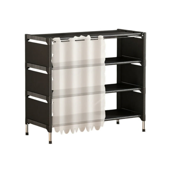 Dvumao Organizers and Storage, Multi-layer Shoe Rack Dusts-proof Stackable Shoe Rack Storage Rack Sturdy Metal and Plastic Material Ideal for Closets Bedrooms Hallways Living Rooms, Man Gifts