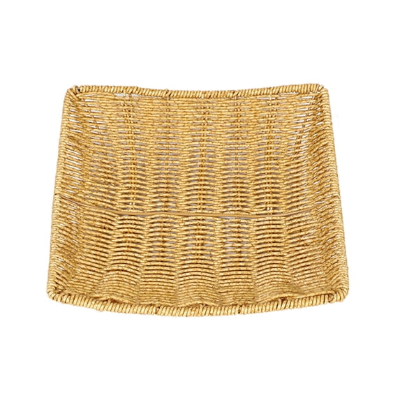 Dvumao Organizers and Storage, Plastic Wicker Basket Imitation Rattan Woven Basket For Storing Bread Fruit And Snacks For Kitchen Restaurant Outdoor, Gifts for Men