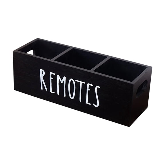Dvumao Organizers and Storage, 3 Compartment Remote Control Organizer Box With Handle For TV DVD BluRay Media Player And Other Control, Women Gifts