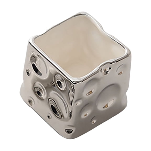 Dvumao Organizers and Storage, Ceramic Cheese Storage Jar High Appearance Desktop Organizer Pen Container And Cosmetic Storage Container, Women Gifts