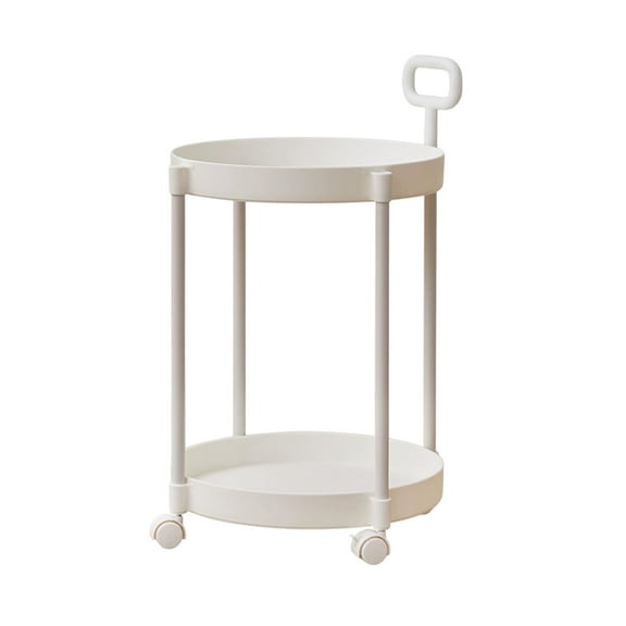 Dvumao Organizers and Storage, Home Coffee Table Movable Shelf Sofa Side Table Cart Bedside Shelf With Wheels Shelf, Gift for Friend