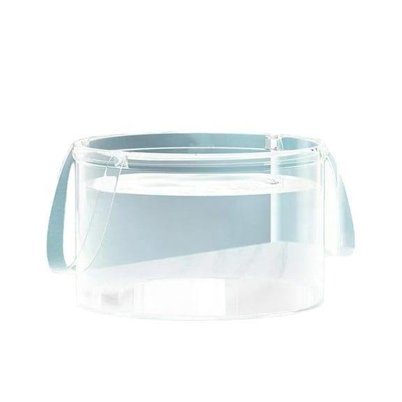 Dvumao Organizers and Storage, Portable Folding Bucket Camping Outdoor Picnic Portable Transparent Vegetable and Fruit Basin, Gift for Friend