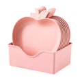 thumbnail image 1 of Dvumao Party Plates, 10 Pc Cutlery Set With 6.29 In Food Tray Fruit Snack Bowl Can Be Used In Restaurants Food Shops Dining Halls Etc, Women Gifts, 1 of 6
