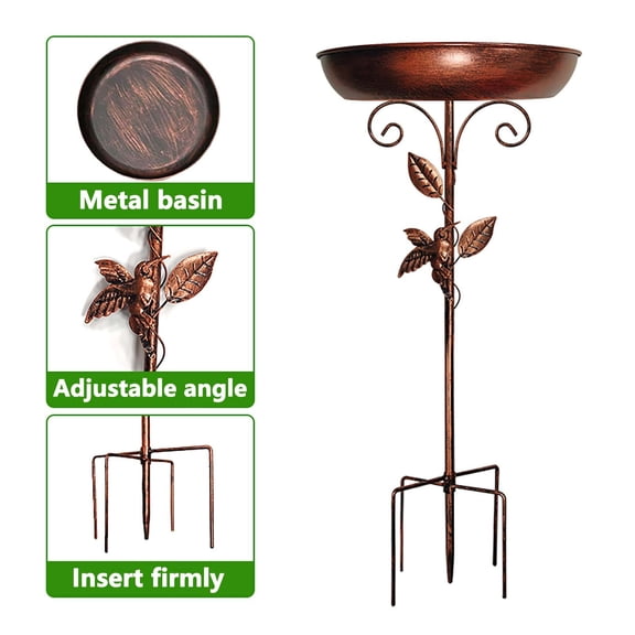 Dvumao Patio Decor, Bath Standing Diameter Rustproof Robust Bath, Mom Gifts