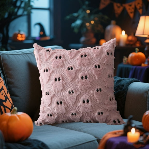 Dvumao Pillow Cases, Halloween Pumpkin Pillowcase Two-Color Quilted Sofa Cushion Home Textile Holiday Party Decoration, Women Gifts