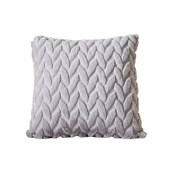 Dvumao Pillows, Embroidered Three-dimensional Leaf Throw Pillow Solid Color Soft Bedside Office Pillow Lumbar Pillow Cushion Cover Sofa Throw Pillow, Mom Gifts