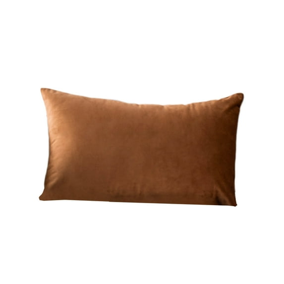 Dvumao Pillows for Bed, Rectangle Velvet Throw Cover Colour Waist Cushion, Gift for Friend