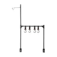 thumbnail image 1 of Dvumao Portable Aluminum Alloy Camping Table Side Rack, Foldable Outdoor Storage Shelf with Hooks for Lanterns, Utensils & Grill Tools, 1 of 6