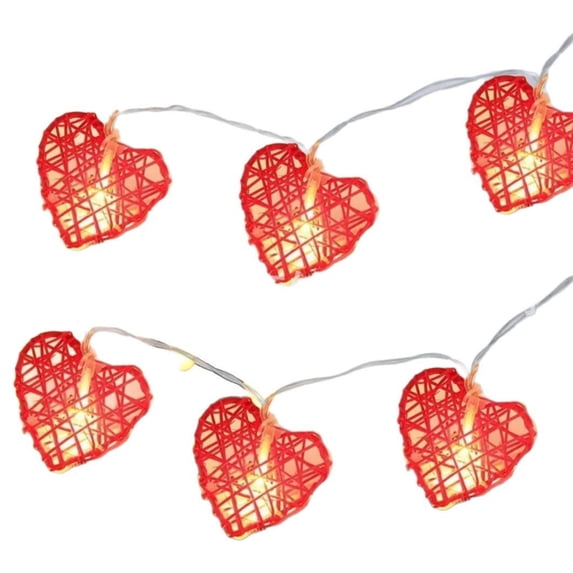 Dvumao Room Decor, Colorful Heart-shaped Decorative Light String Flashing Light String, Gifts for Man