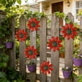 thumbnail image 1 of Dvumao Room Decor, Outdoor Garden Courtyard Iron Daisys Wall Hanging Decoration Creatives Horticultural Wall Hanging Decoration, Gifts for Mom, 1 of 6