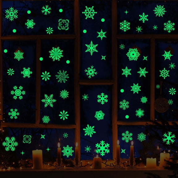 Dvumao Room Decor, Snowflake Statics Cling Window Decal Bedroom Door Cabinet Wall Sticker, Man Gifts