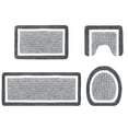 thumbnail image 1 of Dvumao 4-Piece Bathroom Rug Set – Plush Bath Mats with Non-Slip Backing, Includes U-Shaped Toilet Mat, 2 Floor Rugs & Lid Cover, 1 of 7