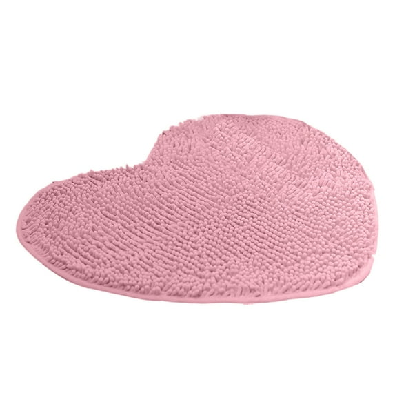 Dvumao Rugs for Living Room, Heart Shaped Rug Heart Shaped Decorative Floor Mat Shower Mat Non Slip Washable Doormat Entrance Welcome Carpet For Home Living Room Sofa Bathroom Floor