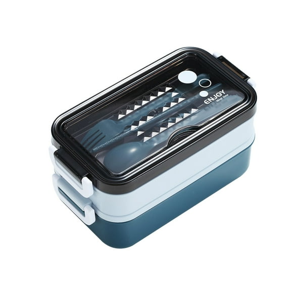 Dvumao School Supplies, Double Layer Microwave Lunch Box Insulation For Takeout Meals For Students And Office Workers Portable Sealed Food Storage Box High Temperature Resistants Lun, Teens Gift