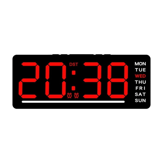 Dvumao School Supplies, Electronic Clock Multi Functional Digital Alarm Clock Date Temperature Display LED Clock, Gift for Student