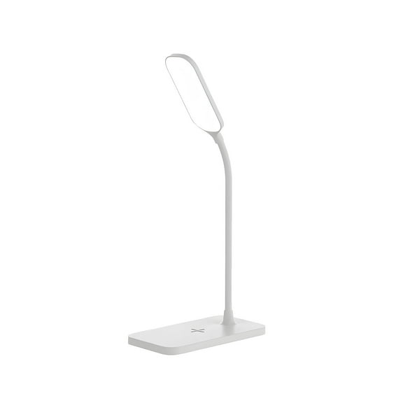 Dvumao School Supplies, LED Desk Lamp Dimmable Table Lamp Reading Lamp with USB Charging Port, 3 Lighting Modes,Equipped with 15W wireless charging, Sensitive Control, Eye-Caring Offi, Teens Gifts