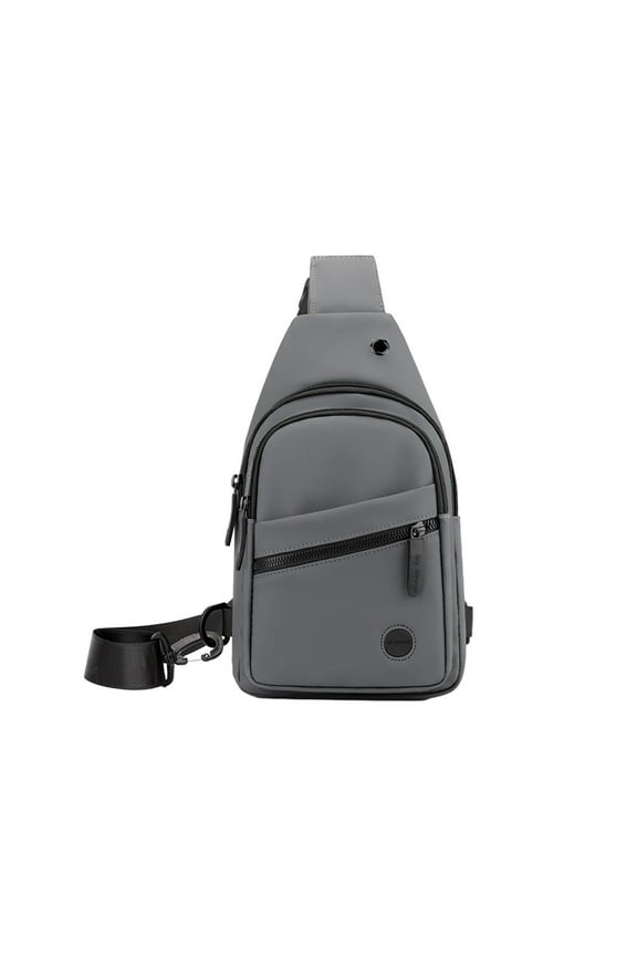 School Supplies, Men's High-end Bag Chest Bag With Headphone Port Removable Buckle Side Bag Travel Outdoor, Teens Gifts