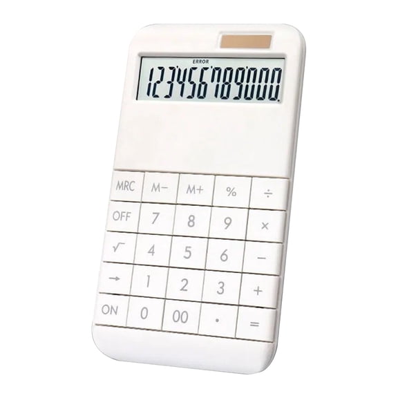 Dvumao School Supplies, Solar Powered Calculator Large Display And Buttons Clear Large LCD Display For Office School Home And Business Use, Gift for Teacher