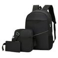 thumbnail image 1 of Dvumao School Supplies, Three-piece Backpack Men's Computer Backpack Casual Junior High School Elementary School Student Backpack Korean Version Female Outdoor Travel Bag, Teens Gifts, 1 of 2
